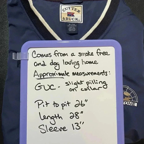 Cutter & Buck short sleeve windbreaker, perfect for the golfer size XL - Picture 10 of 10